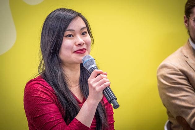 Third day of the Leipzig Book Fair 2026 Crowds, long queues and long waiting times dominate the scene Presenter and author Nhi Le Leipzig Book Fair 2026 Day 3