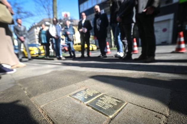 500th Stolperstein Dr Fritz Hirschland, Clra Hirschland in Essen FOR EDITORIAL PURPOSES ONLY EDITORIAL USE ONLY p 500th Stolperstein Dr Fritz Hirschland, Clra Hirschland will be laid on Thursday 19 3 2026 in Essen Germany NRW Essen Copyright UwexMöller Copyright: UwexMöller doc851ju3r4fg0y1twcvhg ,EDITORIAL USE ONLY Copyright: UwexMöller