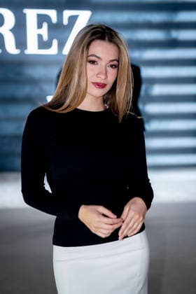 Odette Alvarezs fashion show at Mercedes Benz Fashion Week The actress Carlota Boza during Odette Alvarezs fashion show on the occasion of the Mercedes Benz Fashion Week, March 21, 2026, in Madrid Spain Odette Alvarez, founder of the firm Teté by Odette, is a brand that stands out for its romantic and feminine aesthetics Her fashion show is part of the Mercedes Benz Fashion Week Madrid, the main Spanish fashion show organized by IFEMA, which brings together established firms and new talents 21 MARCH 2026 FASHION MODELS SHOWS MODELS SHOW MBFW A Pé Madrid Madrid Madrid Espana  Copyright: xA.xPÃ rezxMecax 7385307