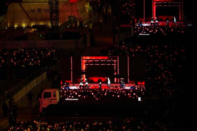 March 21, 2026, Seoul, South Korea: K-pop boy band BTS performs for the first time in four years as they return from a hiatus due to its membersÃ¢â‚¬â ¢ compulsory military service, in a free concert held on Saturday, March 21, 2026 to promote their new album ARIRANG in Gwanghwamun Square in Seoul, South Korea Seoul South Korea  - ZUMAh163 20260321_znp_h163_009 Copyright: xJintakxHanx