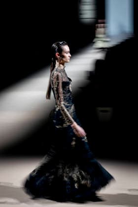 Yolancris fashion show at the Mercedes Benz Fashion Week A model during a Yolancris fashion show on the occasion of the Mercedes Benz Fashion Week, March 21, 2026, in Madrid Spain Yolancris is a firm specializing in bridal and handcrafted haute couture Its fashion show is part of the Mercedes Benz Fashion Week Madrid, the main Spanish fashion show organized by IFEMA, which brings together established firms and new talent MARCH 21, 2026 FASHION MODEL MODEL SHOWS MODEL SHOW MBFW A Pé Madrid Madrid Madrid Spain  Copyright: xA.xPÃ rezxMecax 7385630