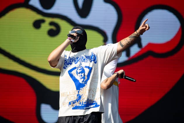 SaO PAULO, SP - 21.03.2026: LOLLAPALOOZA BRASIL 2026 - Show by the hip-hop duo FEBRE90S, formed by Puma PJL and SonoTWS, on the afternoon of this Saturday (21), second day of the Lollapalooza festival, held at the Interlagos racetrack in Sao Paulo, SP. x2909294x  RodileixMorais