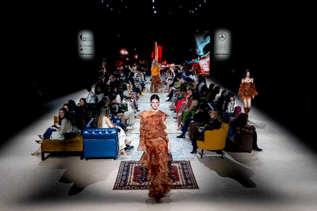 Parade of Lola Casademunt by Maite at Mercedes Benz Fashion Week Parade of Lola Casademunt by Maite on the occasion of the Mercedes Benz Fashion Week, March 21, 2026, in Madrid Spain Lola Casademunt by Maite is a firm recognized for its daring style with a very marked identity Her parade is part of the Mercedes Benz Fashion Week Madrid, main Spanish fashion show organized by IFEMA, which brings together established firms and new talents 21 MARCH 2026 FASHION MODEL MBFW MODEL DESIGNER SHOW A Pé Madrid Madrid Spain  Copyright: xA.xPÃ rezxMecax 7386054
