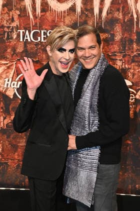 Tim Fischer and Rolando Jimenez Dominguez at the Wir sind am Leben musical premiere at the Theater des Westens on 21 03 2026 in Berlin Wir Sind Am Leben musical premiere in Berlin