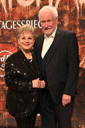 Dagmar Frederic and Klaus Lenk at the Wir sind am Leben musical premiere at the Theater des Westens on 21 03 2026 in Berlin Wir Sind Am Leben musical premiere in Berlin