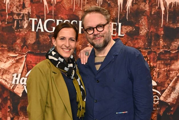 Ulrike Frank and Marc Schubring at the Wir sind am Leben musical premiere at the Theater des Westens on 21 03 2026 in Berlin Wir Sind Am Leben musical premiere in Berlin