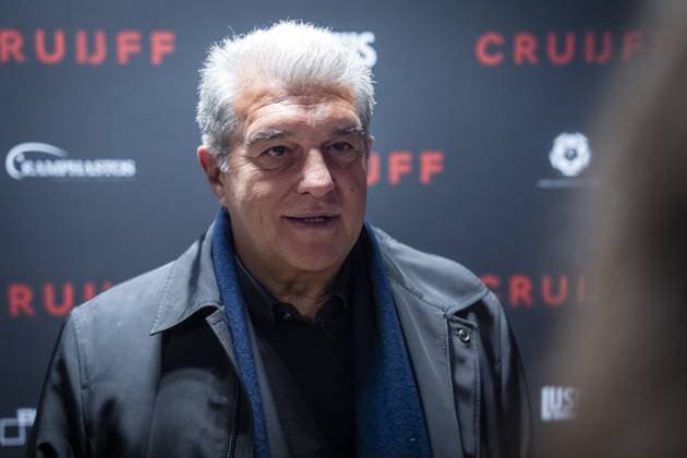 AMSTERDAM - Barcelona President Joan Laporta prior to the world premiere of the four-part documentary Cruijff in the Johan Cruijff ArenA. JEROEN JUMELET ANP netherlands out - belgium out  Copyright: xx x554016593x originalFilename: 554016593.jpg
