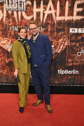 Ulrike Frank and Marc Schubring during the Wir sind am Leben musical premiere at Theater des Westens on March 21, 2026 in Berlin, Germany Wir Sind Am Leben Musical Premiere in Berlin