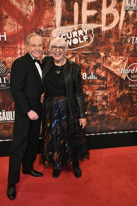 Georg Preusse and Claudia Roth during the Wir sind am Leben musical premiere at Theater des Westens on March 21, 2026 in Berlin, Germany Wir Sind Am Leben Musical Premiere in Berlin