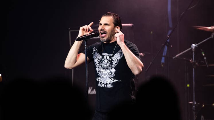 Nazareth: Still Rockin Hard Tour 2026, Hallstadt, Vamos Club and Event Germany, Hallstadt, Vamos Club and Event - 21 Mar 2026 - Concert, Music - Nazareth: Still Rockin Hard Tour 2026 Image: Nazareth preforming their opening show to the Still Rockin Hard Tour 2026 at the Vamos Club in Hallstadt, Germany. Hallstadt Vamos Club and Event Bayern Germany Copyright: xPresseFotoxEvansx