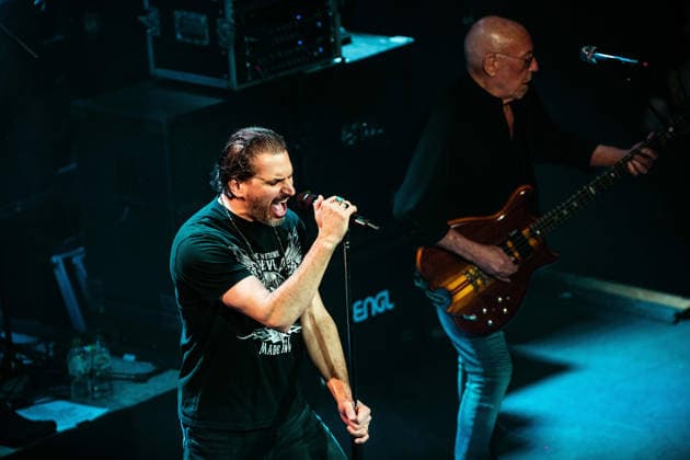 Nazareth: Still Rockin Hard Tour 2026, Hallstadt, Vamos Club and Event Germany, Hallstadt, Vamos Club and Event - 21 Mar 2026 - Concert, Music - Nazareth: Still Rockin Hard Tour 2026 Image: Nazareth preforming their opening show to the Still Rockin Hard Tour 2026 at the Vamos Club in Hallstadt, Germany. Hallstadt Vamos Club and Event Bayern Germany Copyright: xPresseFotoxEvansx