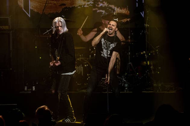 Nazareth: Still Rockin Hard Tour 2026, Hallstadt, Vamos Club and Event Germany, Hallstadt, Vamos Club and Event - 21 Mar 2026 - Concert, Music - Nazareth: Still Rockin Hard Tour 2026 Image: Nazareth preforming their opening show to the Still Rockin Hard Tour 2026 at the Vamos Club in Hallstadt, Germany. Hallstadt Vamos Club and Event Bayern Germany Copyright: xPresseFotoxEvansx
