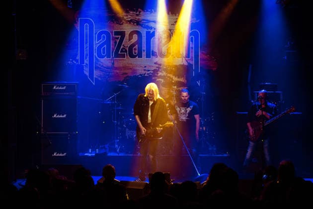 Nazareth: Still Rockin Hard Tour 2026, Hallstadt, Vamos Club and Event Germany, Hallstadt, Vamos Club and Event - 21 Mar 2026 - Concert, Music - Nazareth: Still Rockin Hard Tour 2026 Image: Nazareth preforming their opening show to the Still Rockin Hard Tour 2026 at the Vamos Club in Hallstadt, Germany. Hallstadt Vamos Club and Event Bayern Germany Copyright: xPresseFotoxEvansx