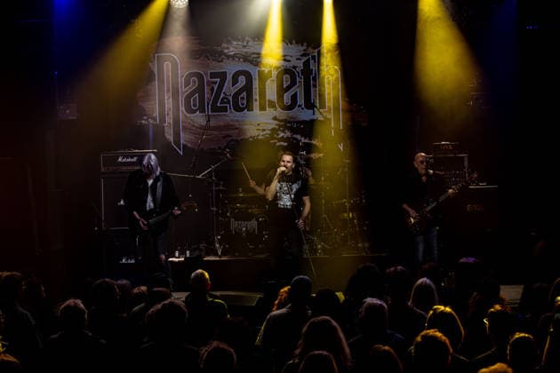 Nazareth: Still Rockin Hard Tour 2026, Hallstadt, Vamos Club and Event Germany, Hallstadt, Vamos Club and Event - 21 Mar 2026 - Concert, Music - Nazareth: Still Rockin Hard Tour 2026 Image: Nazareth preforming their opening show to the Still Rockin Hard Tour 2026 at the Vamos Club in Hallstadt, Germany. Hallstadt Vamos Club and Event Bayern Germany Copyright: xPresseFotoxEvansx