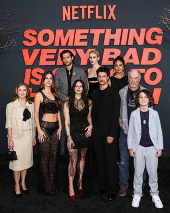 Los Angeles Premiere Of Netflix s Something Very Bad Is Going To Happen Season 1 HOLLYWOOD, LOS ANGELES, CALIFORNIA, USA - MARCH 19: Jennifer Jason Leigh, Camila Morrone wearing Gucci Fall 2026 Custom and Paris Texas Lidia Mules, Jeff Wilbusch, Haley Z. Boston, Gus Birney, Adam DiMarco, Karla Crome, Ted Levine and Sawyer Fraser arrive at the Los Angeles Premiere Of Netflix s Something Very Bad Is Going To Happen Season 1 held at The Egyptian Theatre Hollywood on March 19, 2026 in Hollywood, Los Angeles, California, United States., Credit:Chad Salvador Avalon United States, California, Hollywood, The Egyptian Theatre Hollywood Copyright: xChadxSalvadorx xAvalonx 1085029521