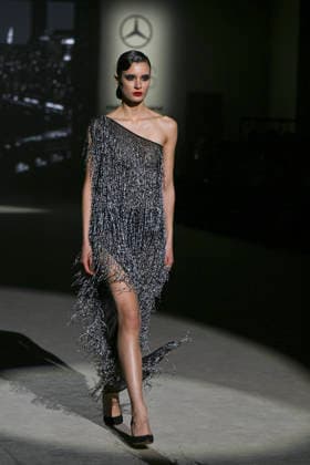 Odette Alvarez - Mercedes-Benz Fashion Week Madrid -21 Mar 2026 A model walks the runway wearing a design by Odette Alvarez during Mercedes-Benz Fashion Week de Madrid in IFEMA. Madrid Spain Copyright: xAtilanoxGarciax xSOPAxImagesx photos09995