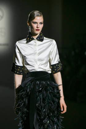 Odette Alvarez - Mercedes-Benz Fashion Week Madrid -21 Mar 2026 A model walks the runway wearing a design by Odette Alvarez during Mercedes-Benz Fashion Week de Madrid in IFEMA. Madrid Spain Copyright: xAtilanoxGarciax xSOPAxImagesx photos10000