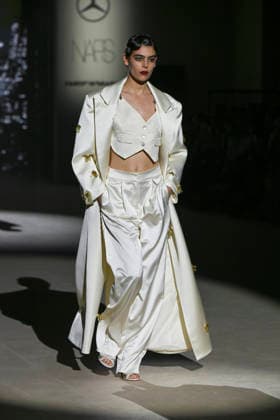 Odette Alvarez - Mercedes-Benz Fashion Week Madrid -21 Mar 2026 A model walks the runway wearing a design by Odette Alvarez during Mercedes-Benz Fashion Week de Madrid in IFEMA. Madrid Spain Copyright: xAtilanoxGarciax xSOPAxImagesx photos09984