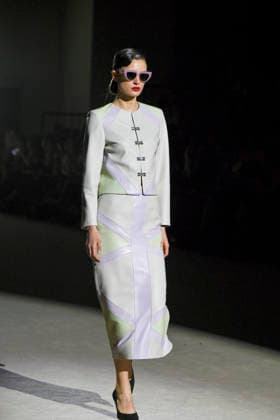 Odette Alvarez - Mercedes-Benz Fashion Week Madrid -21 Mar 2026 A model walks the runway wearing a design by Odette Alvarez during Mercedes-Benz Fashion Week de Madrid in IFEMA. Madrid Spain Copyright: xAtilanoxGarciax xSOPAxImagesx photos09969