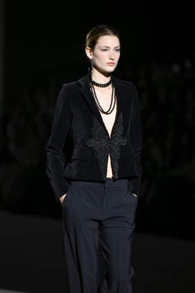 February 28, 2026, Madrid, Spain: A model walks the runway wearing a design by Menchen Tomas during Mercedes-Benz Fashion Week de Madrid in IFEMA. Madrid Spain  - ZUMAs197 20260228_aaa_s197_2923 Copyright: xAtilanoxGarciax