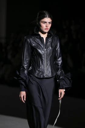February 28, 2026, Madrid, Spain: A model walks the runway wearing a design by Menchen Tomas during Mercedes-Benz Fashion Week de Madrid in IFEMA. Madrid Spain  - ZUMAs197 20260228_aaa_s197_2926 Copyright: xAtilanoxGarciax