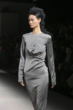 Fely Campo - Mercedes-Benz Fashion Week Madrid, Spain - 21Mar 2026 A model walks the runway wearing a design by Fely Campo during Mercedes-Benz Fashion Week de Madrid in IFEMA. Madrid Spain Copyright: xAtilanoxGarciax xSOPAxImagesx photos09953