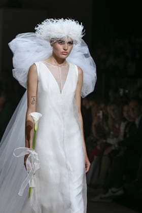 Fely Campo - Mercedes-Benz Fashion Week Madrid, Spain - 21Mar 2026 A model walks the runway wearing a design by Fely Campo during Mercedes-Benz Fashion Week de Madrid in IFEMA. Madrid Spain Copyright: xAtilanoxGarciax xSOPAxImagesx photos09960