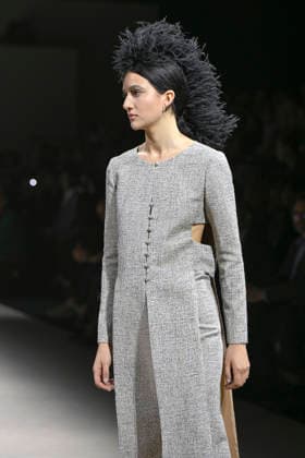 Fely Campo - Mercedes-Benz Fashion Week Madrid, Spain - 21Mar 2026 A model walks the runway wearing a design by Fely Campo during Mercedes-Benz Fashion Week de Madrid in IFEMA. Madrid Spain Copyright: xAtilanoxGarciax xSOPAxImagesx photos09937