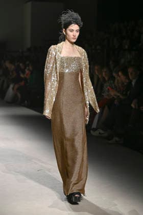Fely Campo - Mercedes-Benz Fashion Week Madrid, Spain - 21Mar 2026 A model walks the runway wearing a design by Fely Campo during Mercedes-Benz Fashion Week de Madrid in IFEMA. Madrid Spain Copyright: xAtilanoxGarciax xSOPAxImagesx photos09944