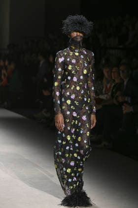 Fely Campo - Mercedes-Benz Fashion Week Madrid, Spain - 21Mar 2026 A model walks the runway wearing a design by Fely Campo during Mercedes-Benz Fashion Week de Madrid in IFEMA. Madrid Spain Copyright: xAtilanoxGarciax xSOPAxImagesx photos09912