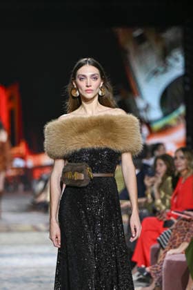 Lola Casademunt - Mercedes-Benz Fashion Week Madrid, Spain - 21 Mar 2026 A model walks the runway wearing a design by Lola Casademunt during Mercedes-Benz Fashion Week de Madrid in IFEMA. Madrid Spain Copyright: xAtilanoxGarciax xSOPAxImagesx photos10162