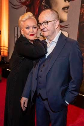 abb Angelika Milster and Andre Bauer Mann Saengerin as guests at the German premiere of Wir sind am Leben das Berlin Musical at Theater des Westens on Saturday 21 03 2026 Berlin Germany