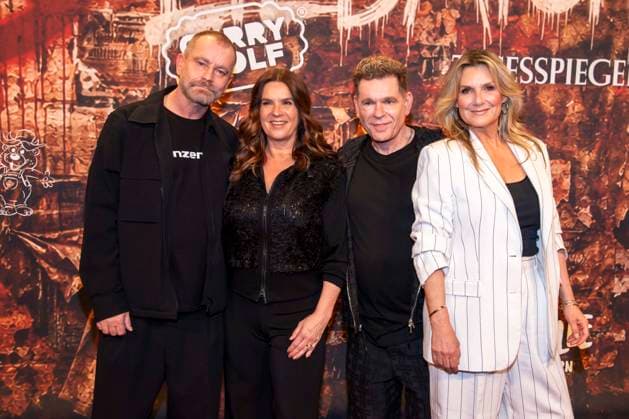 abb Ulf Leo Sommer, Katarina Witt, Peter Plate and Kim Fisher as guests at the German premiere of Wir sind am Leben das Berlin Musical at the Theater des Westens on Saturday 21 03 2026 Berlin Germany
