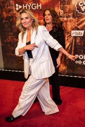 abb Kim Fisher and Katarina Witt as guests at the German premiere of Wir sind am Leben das Berlin Musical at the Theater des Westens on Saturday 21 03 2026 Berlin Germany