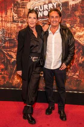 abb Katy Karrenbauer with guest at the German premiere of Wir sind am Leben das Berlin Musical at the Theater des Westens on Saturday 21 03 2026 Berlin Germany