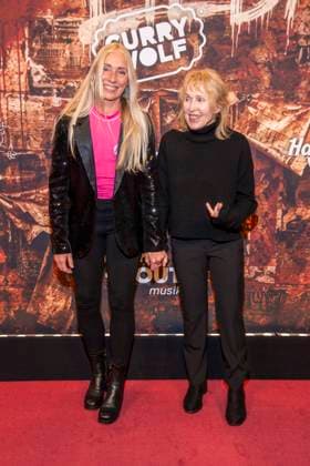 abb Anja Caspary and Annette Humpe as guests at the German premiere of Wir sind am Leben das Berlin Musical at the Theater des Westens on Saturday 21 03 2026 Berlin Germany