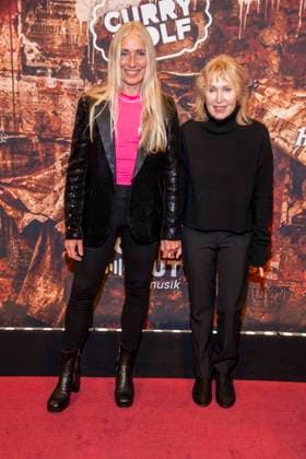 abb Anja Caspary and Annette Humpe as guests at the German premiere of Wir sind am Leben das Berlin Musical at the Theater des Westens on Saturday 21 03 2026 Berlin Germany