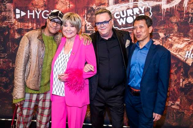 abb Francis Winter, Judy Winter, Lars Vestergaard von Laustsen and guest at the German premiere of Wir sind am Leben das Berlin Musical at the Theater des Westens on Saturday 21 03 2026 Berlin Germany