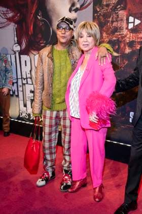 abb Francis Winter and Judy Winter mother son guest at the German premiere of Wir sind am Leben das Berlin Musical at the Theater des Westens on Saturday 21 03 2026 Berlin Germany