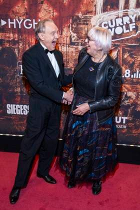 abb Georg Preusse Mary and Claudia Roth as guests at the German premiere of Wir sind am Leben das Berlin Musical at the Theater des Westens on Saturday 21 03 2026 Berlin Germany