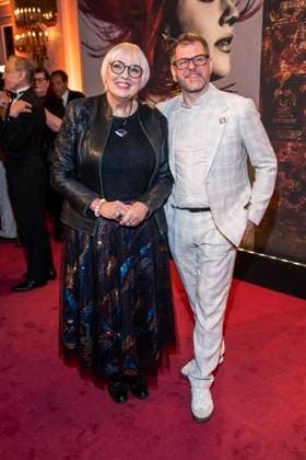 abb Claudia Roth and Werner Graf as guests at the German premiere of Wir sind am Leben das Berlin Musical at the Theater des Westens on Saturday 21 03 2026 Berlin Germany