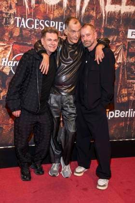 abb Peter Plate, Georg Uecker and Ulf Leo Sommer as guests at the German premiere of Wir sind am Leben das Berlin Musical at the Theater des Westens on Saturday 21 03 2026 Berlin Germany