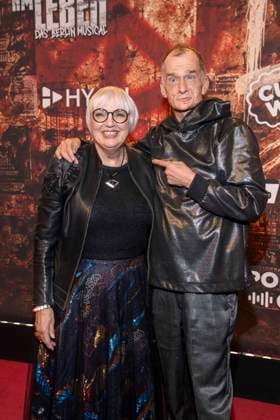 abb Claudia Roth and Georg Uecker as guests at the German premiere of Wir sind am Leben das Berlin Musical at the Theater des Westens on Saturday 21 03 2026 Berlin Germany
