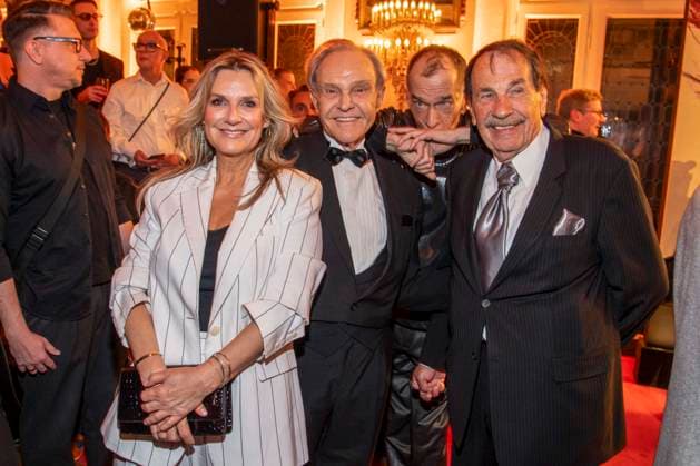 abb Christoph Maria Herbst, Georg Preusse, Georg Uecker and Jack Amsler as guests at the German premiere of Wir sind am Leben das Berlin Musical at the Theater des Westens on Saturday 21 03 2026 Berlin Germany