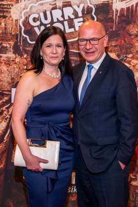 abb Katharina Guenther Wuensch and Kai Wegner Berlin mayor as guests at the German premiere of Wir sind am Leben das Berlin Musical at the Theater des Westens on Saturday 21 03 2026 Berlin Germany