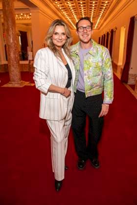 abb Kim Fisher presenter and Brix Schaumburg as guests at the German premiere of Wir sind am Leben das Berlin Musical at the Theater des Westens on Saturday 21 03 2026 Berlin Germany