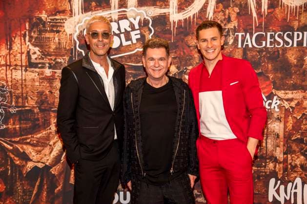 abb guest Peter Plate and Ulf Leo Sommer at the German premiere of Wir sind am Leben das Berlin Musical at the Theater des Westens on Saturday 21 03 2026 Berlin Germany