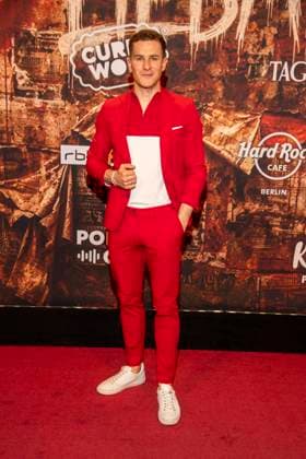 abb Lukas Sauer as a guest at the German premiere of Wir sind am Leben das Berlin Musical at the Theater des Westens on Saturday 21 03 2026 Berlin Germany