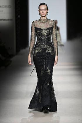 Yolancris - Mercedes-Benz Fashion Week Madrid, Spain - 21 Mar 2026 A model walks the runway wearing a design by Yolancris during Mercedes-Benz Fashion Week de Madrid in IFEMA. Madrid Spain Copyright: xAtilanoxGarciax xSOPAxImagesx photos10067