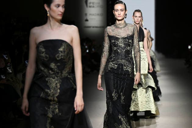 Yolancris - Mercedes-Benz Fashion Week Madrid, Spain - 21 Mar 2026 Models walk the runway wearing a design by Yolancris during Mercedes-Benz Fashion Week de Madrid in IFEMA. Madrid Spain Copyright: xAtilanoxGarciax xSOPAxImagesx photos10083